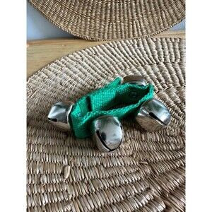 Green Velcro Jingle Bell Bracelet